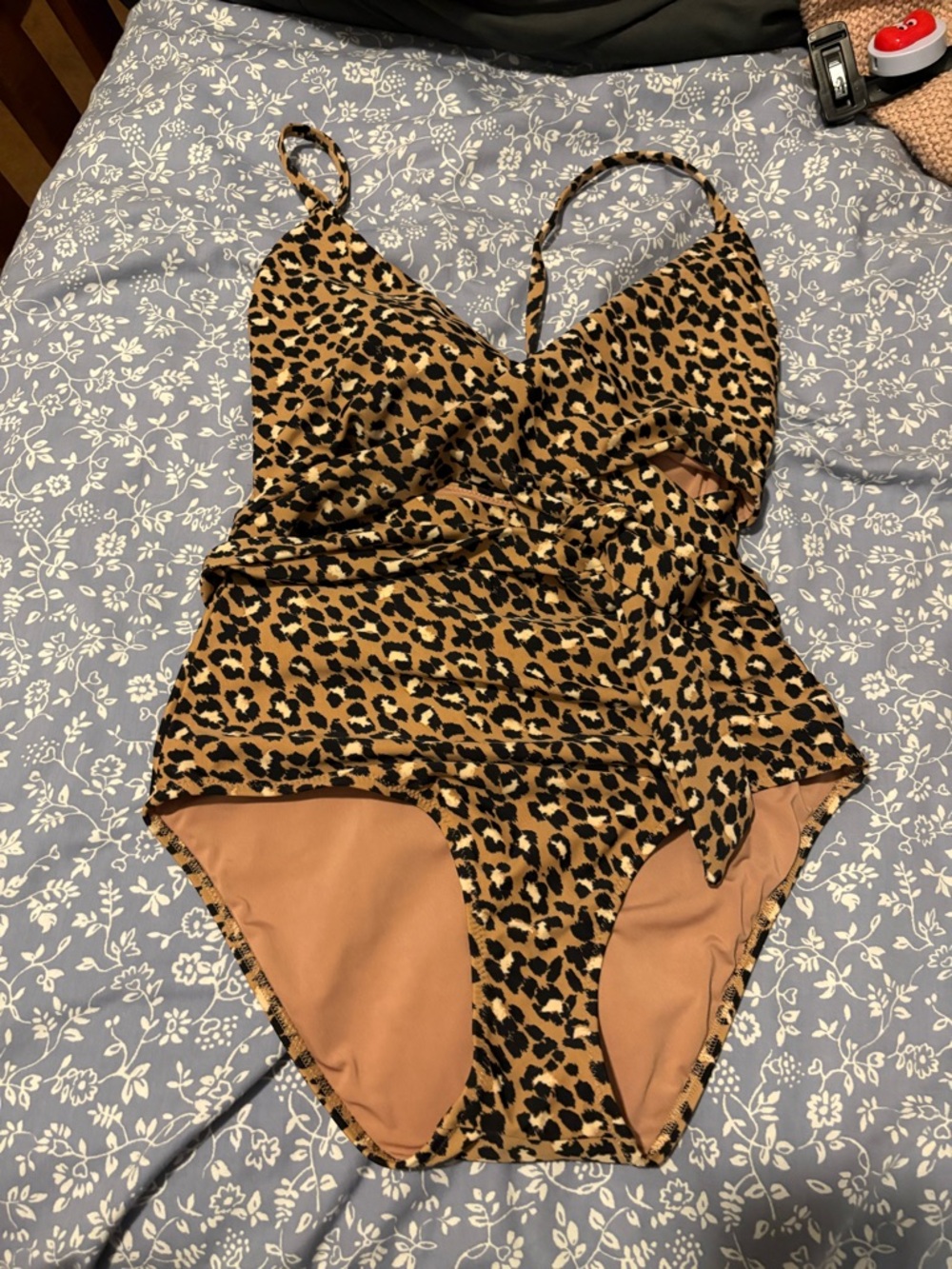 Aerie Leopard Print One Piece Swimsuit - Size Medium